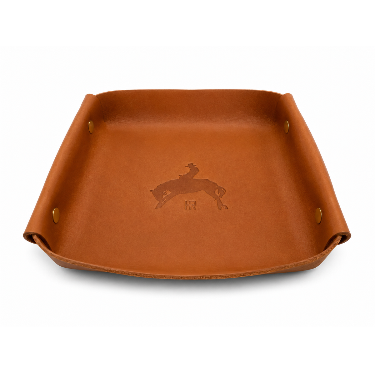 Western Leather Valet Tray